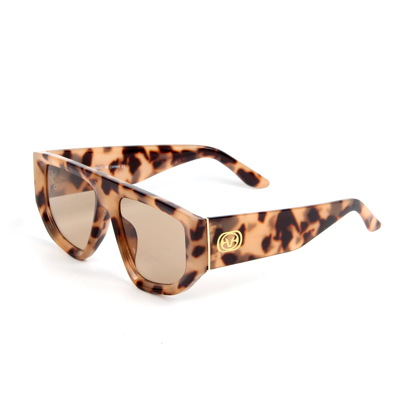 Vi18003 Vintage Square Cat Eye Sunglasses Women Trendy Fashion Cateye Sunglasses