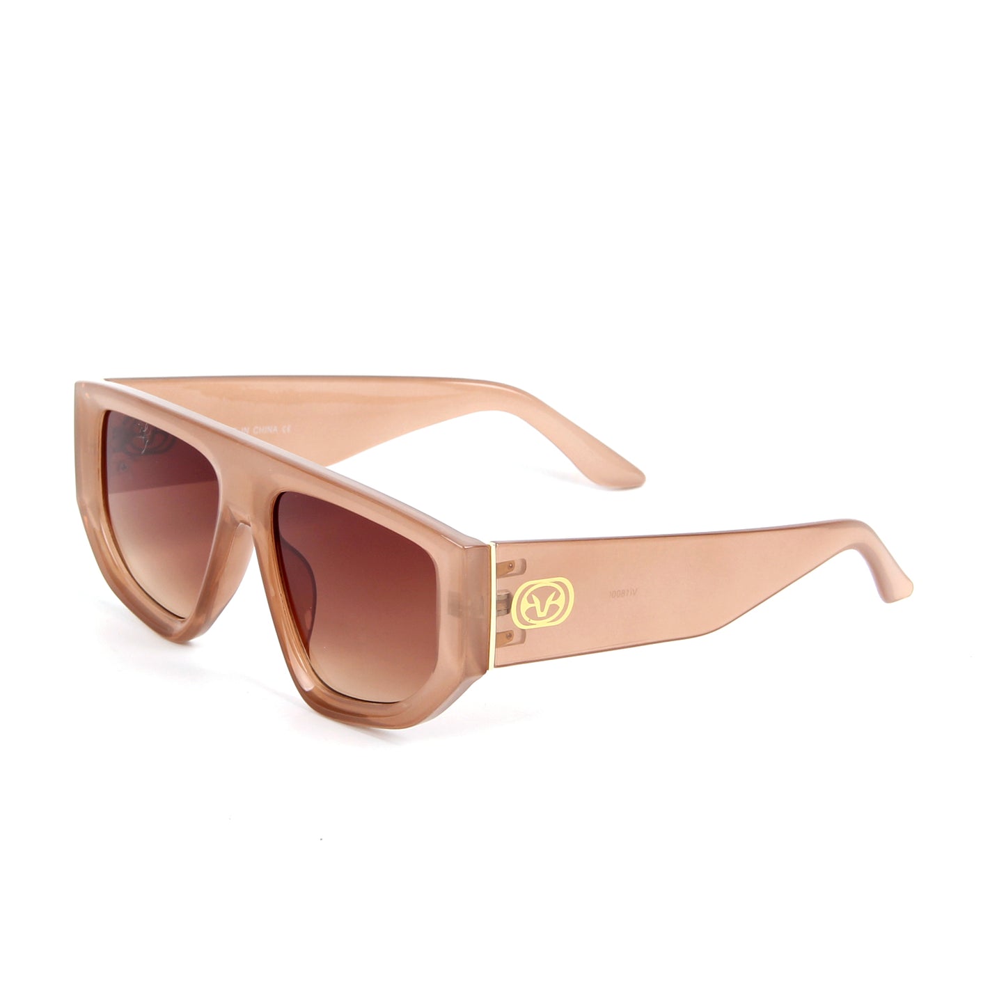 Vi18003 Vintage Square Cat Eye Sunglasses Women Trendy Fashion Cateye Sunglasses