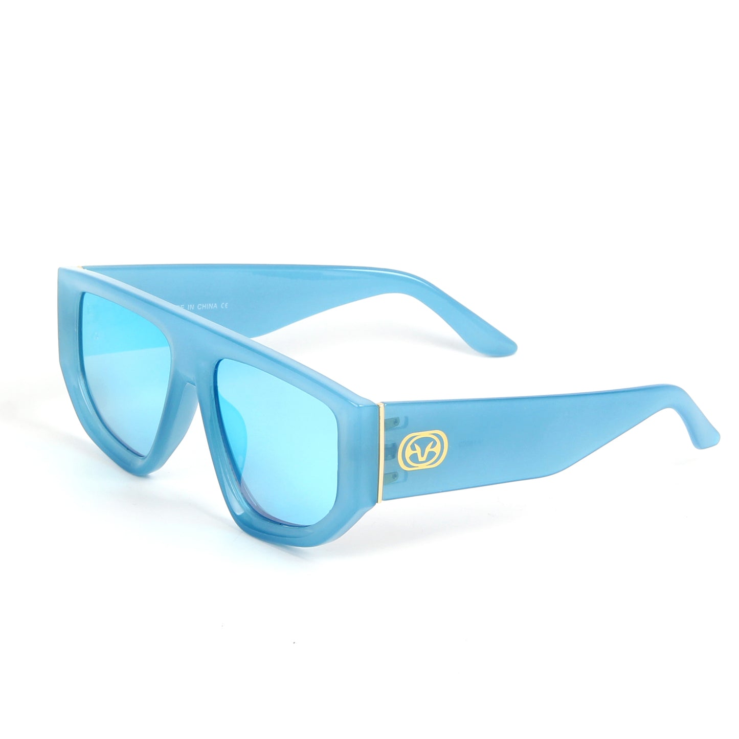 Vi18003 Vintage Square Cat Eye Sunglasses Women Trendy Fashion Cateye Sunglasses