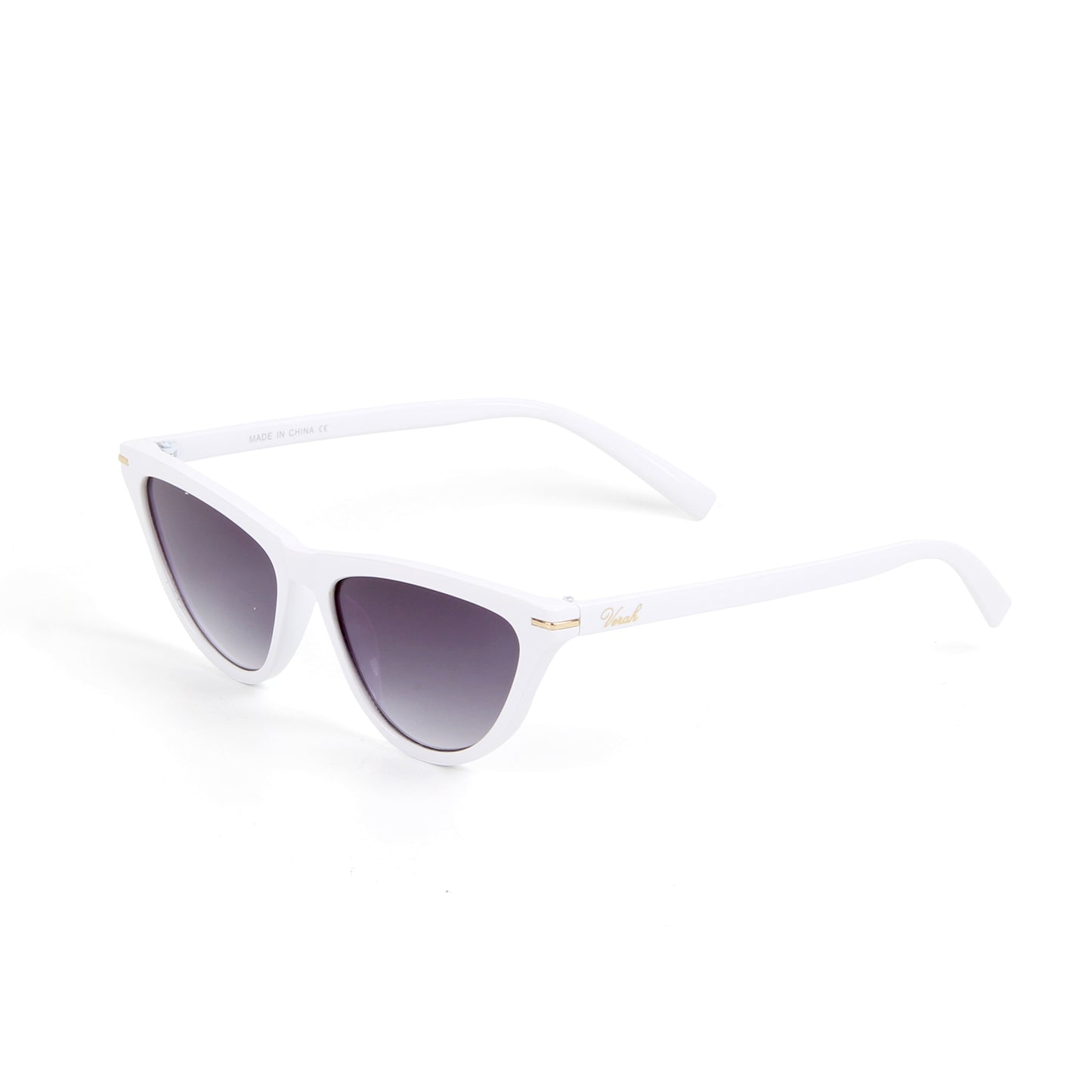 Vi18005 Retro Vintage Narrow Cat Eye Sunglasses for Women Clout Goggles Plastic Frame