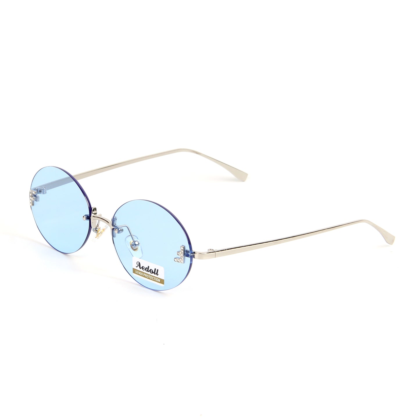 Vi67092 Retro Oval Sunglasses for Women and Men Fashion Small Oval Sun Glasses 90s Vintage Shades