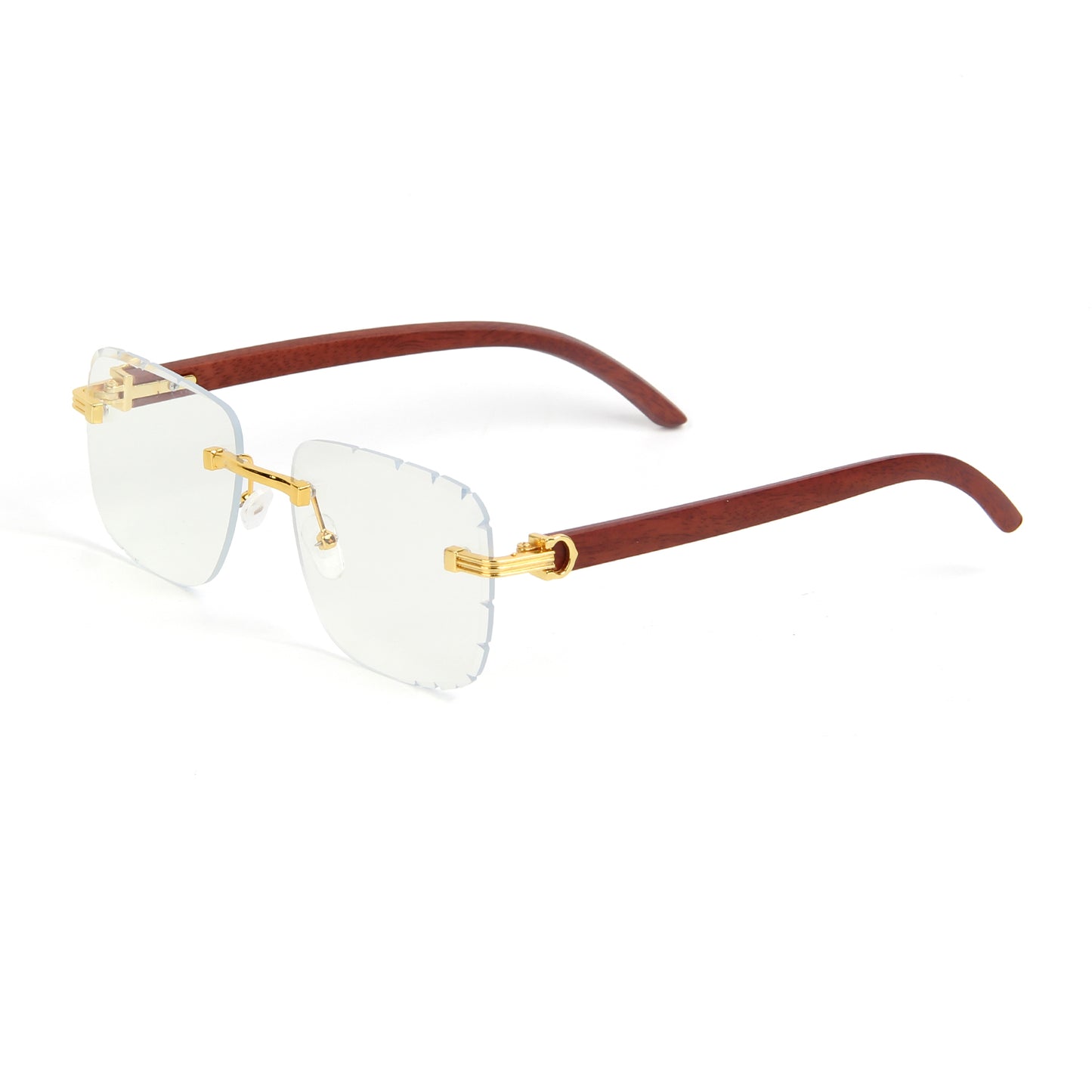 Vi90216 Mens Sunglasses Fashion Rimless Rectangle Sunglasses Square Frameless Sunglasses for Men