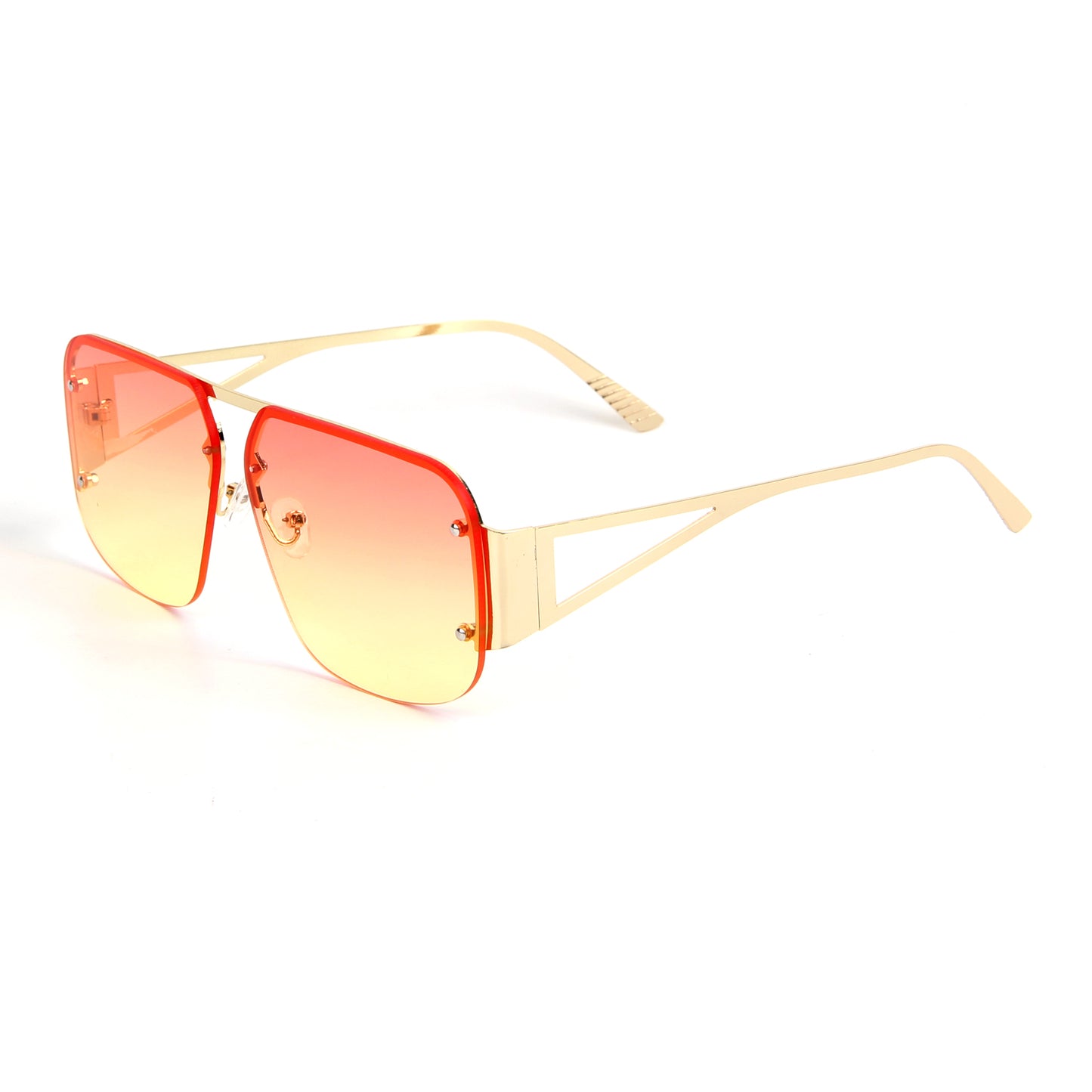 Vi90226 Women's Sunglasses Fashion Rimless Rectangle Sunglasses Square Frameless Sunglasses for Women's