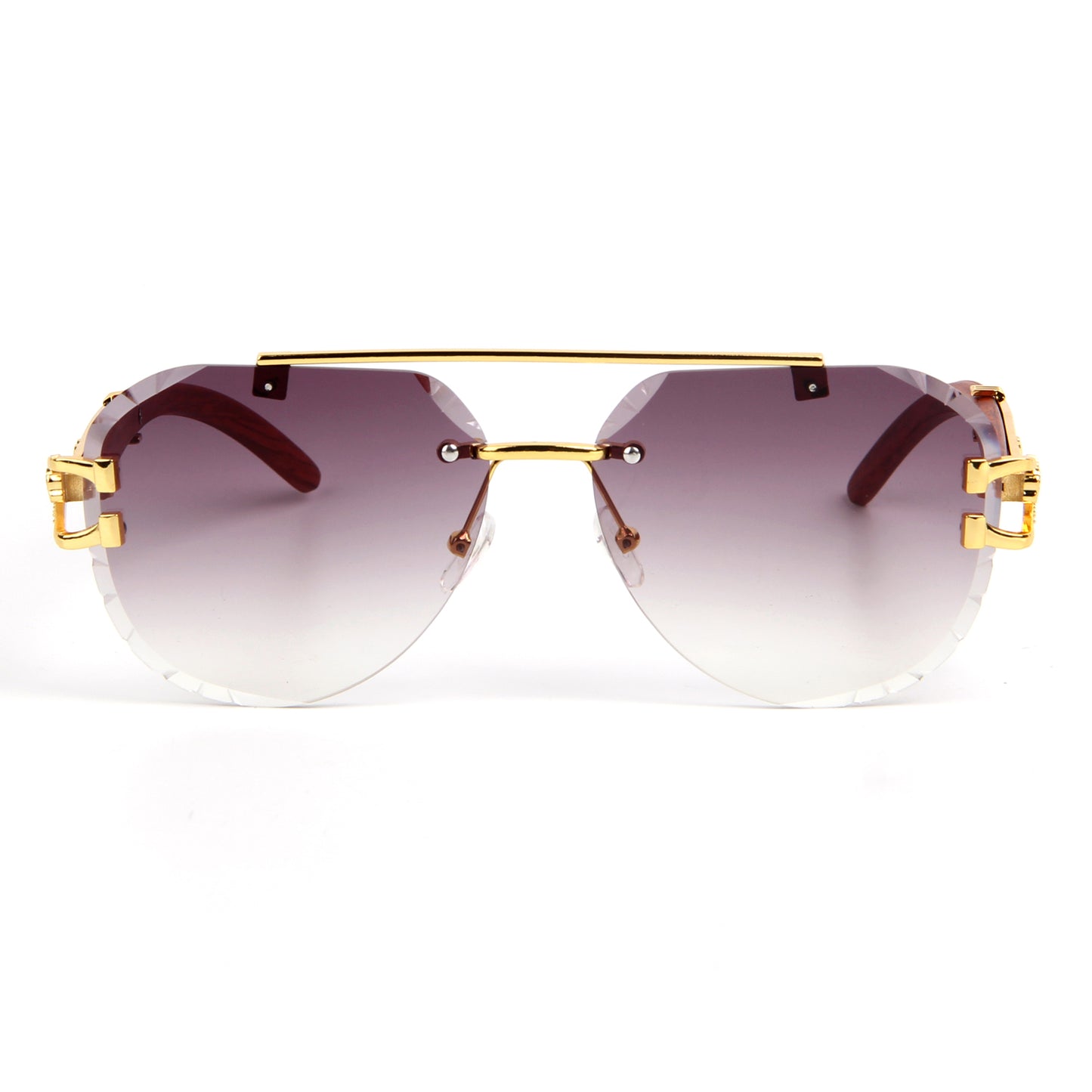 Vi90228 Mens Aviator Sunglasses Fashion Rimless Rectangle Sunglasses Square Frameless Sunglasses for Men
