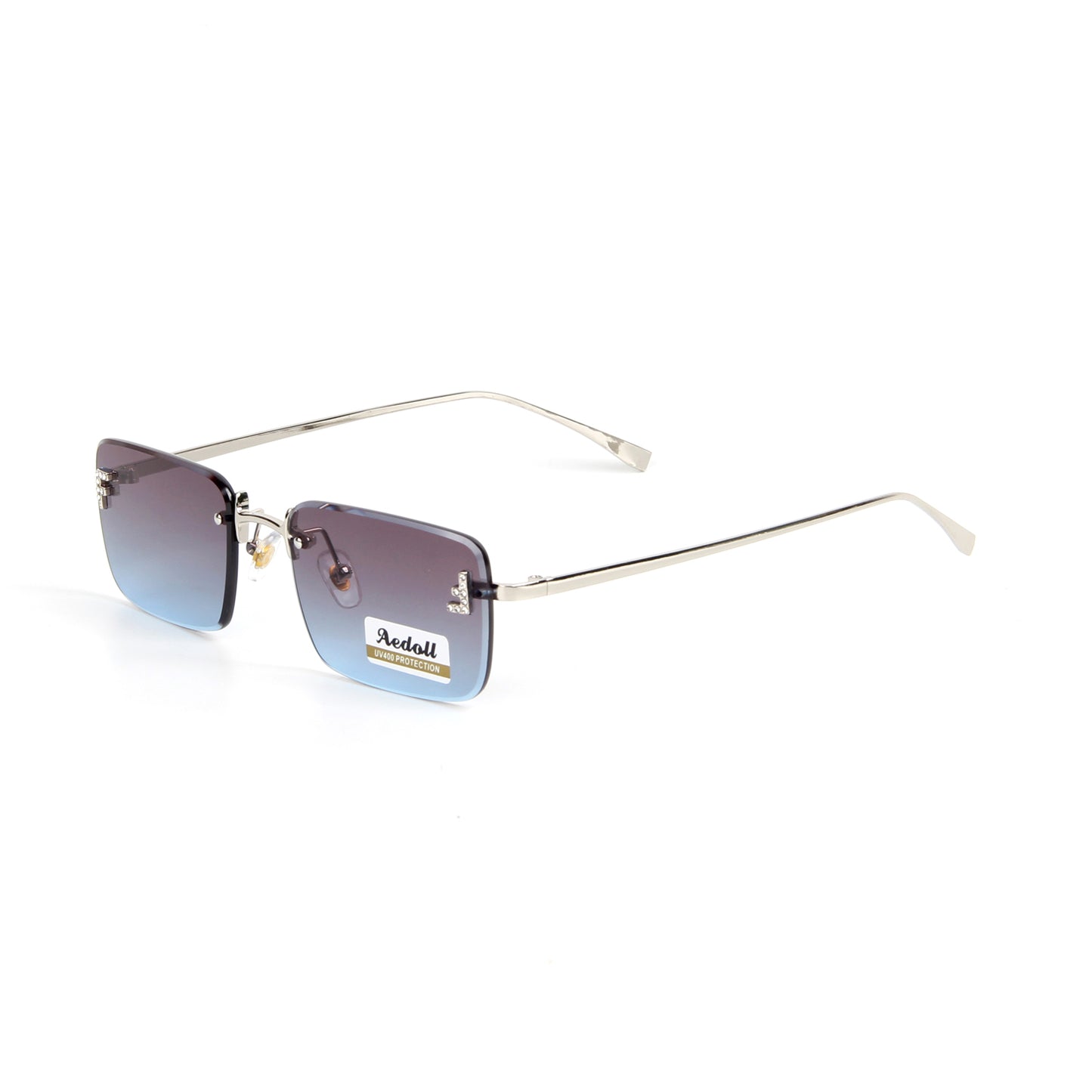 H005 Retro Rectangle Sunglasses for Women Men Vintage 90s Style Rectangular Frame Sunnies
