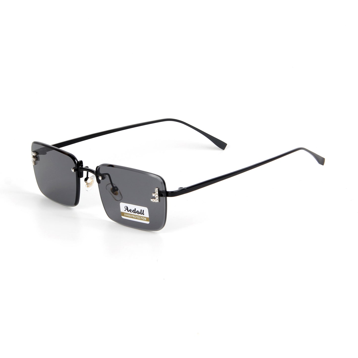 H005 Retro Rectangle Sunglasses for Women Men Vintage 90s Style Rectangular Frame Sunnies