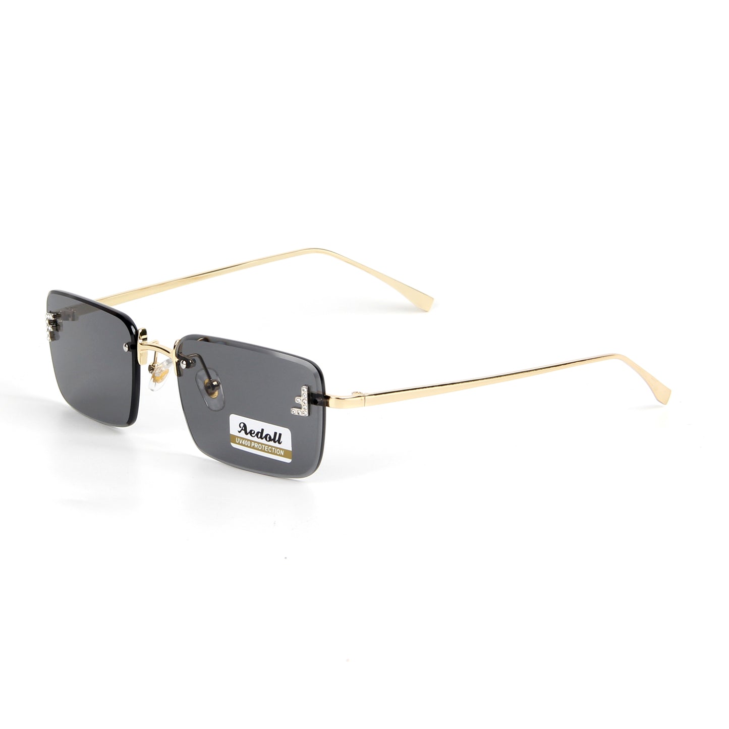 H005 Retro Rectangle Sunglasses for Women Men Vintage 90s Style Rectangular Frame Sunnies
