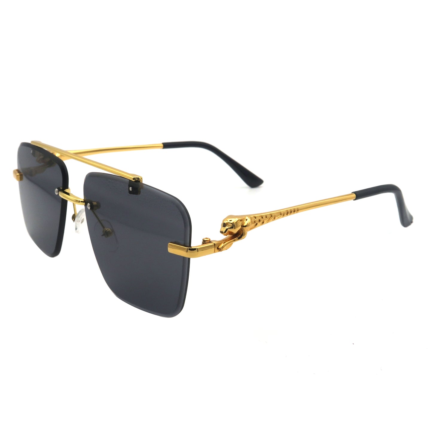 Vi19110 Mens Sunglasses Fashion Rimless Rectangle Sunglasses Square Frameless Sunglasses for Men