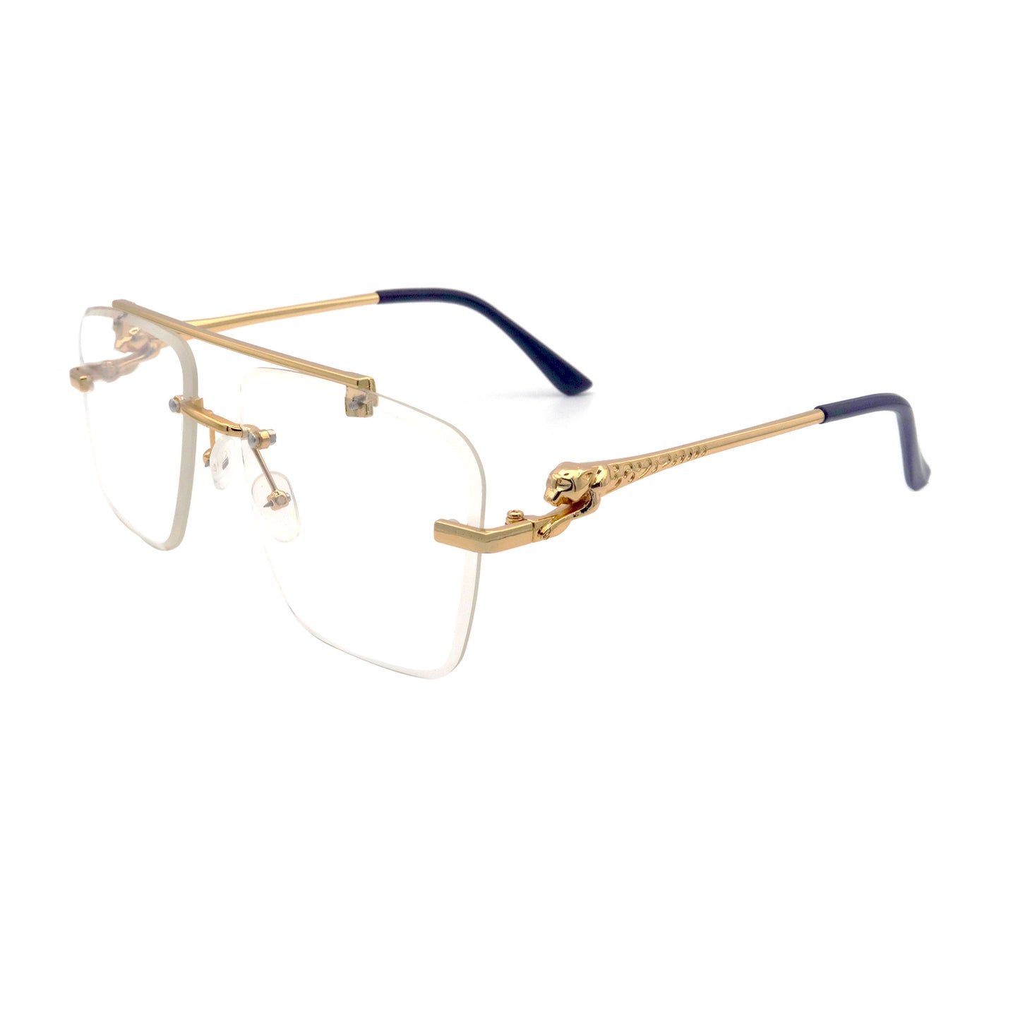 Vi19110 Mens Sunglasses Fashion Rimless Rectangle Sunglasses Square Frameless Sunglasses for Men