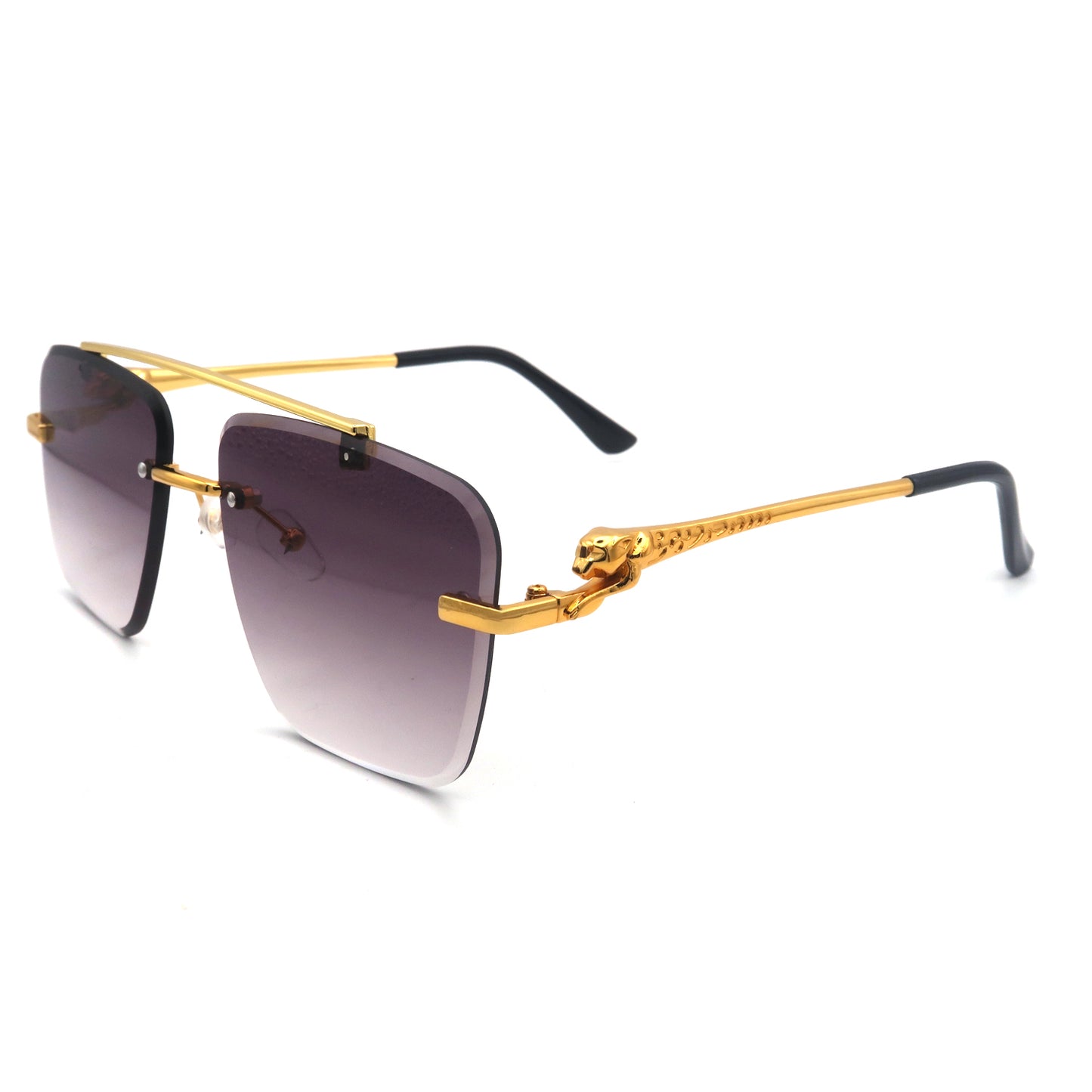 Vi19110 Mens Sunglasses Fashion Rimless Rectangle Sunglasses Square Frameless Sunglasses for Men
