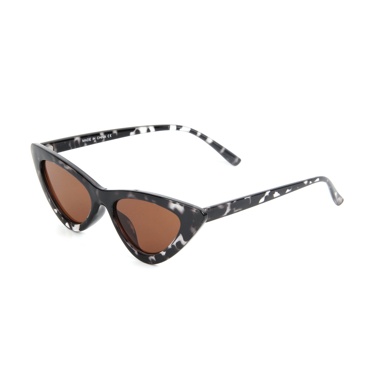 Vi18024 Retro Vintage Narrow Cat Eye Sunglasses for Women Clout Goggles Plastic Frame 2025