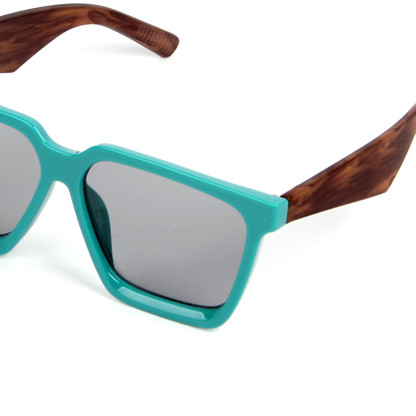 Vi5617 Thick Square Sunglasses for Men Women Retro Chunky Rectangle Shades UV400 Protection
