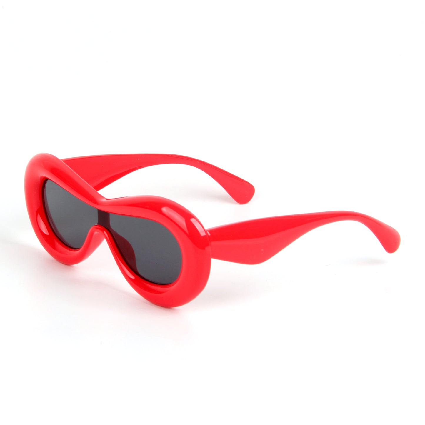 #300 Bold, Multicolored Accents, and Playful Oversized Trendy Frame  Party Sunglasses