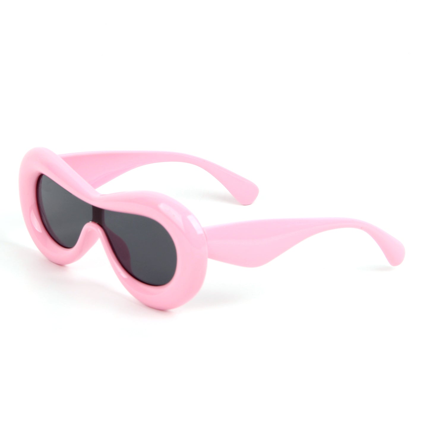 #300 Bold, Multicolored Accents, and Playful Oversized Trendy Frame  Party Sunglasses