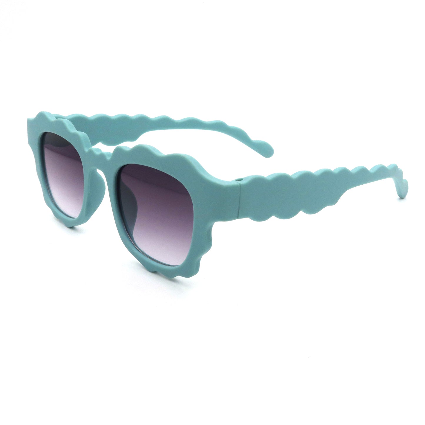 HB61073 Fashion sunglasses for kids with wavy borders