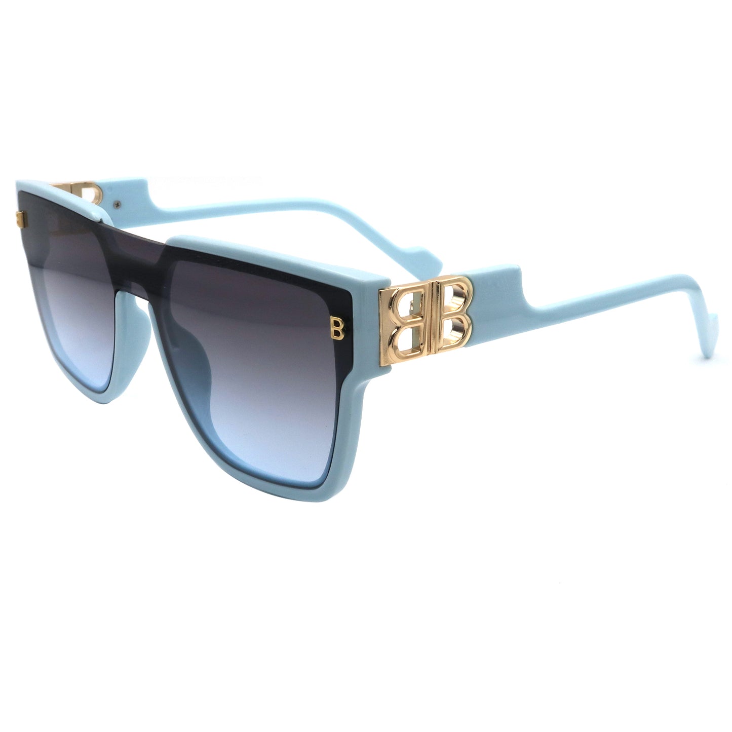 HB820107 Trendy Square Sunglasses Womens,Retro BB Oversized Women Thick Sun Glasses