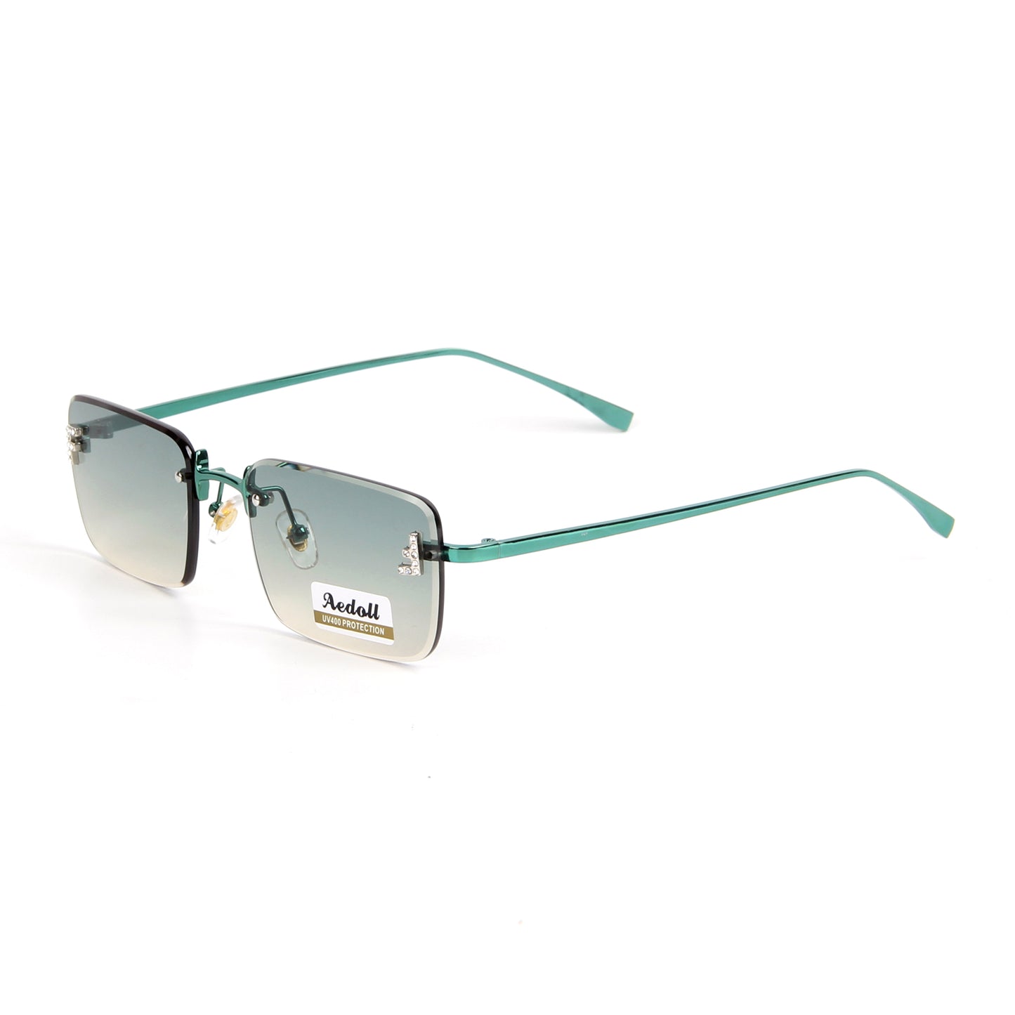 H005 Retro Rectangle  Sunglasses for Women Men Vintage 90s Style Rectangular Frame Sunnies