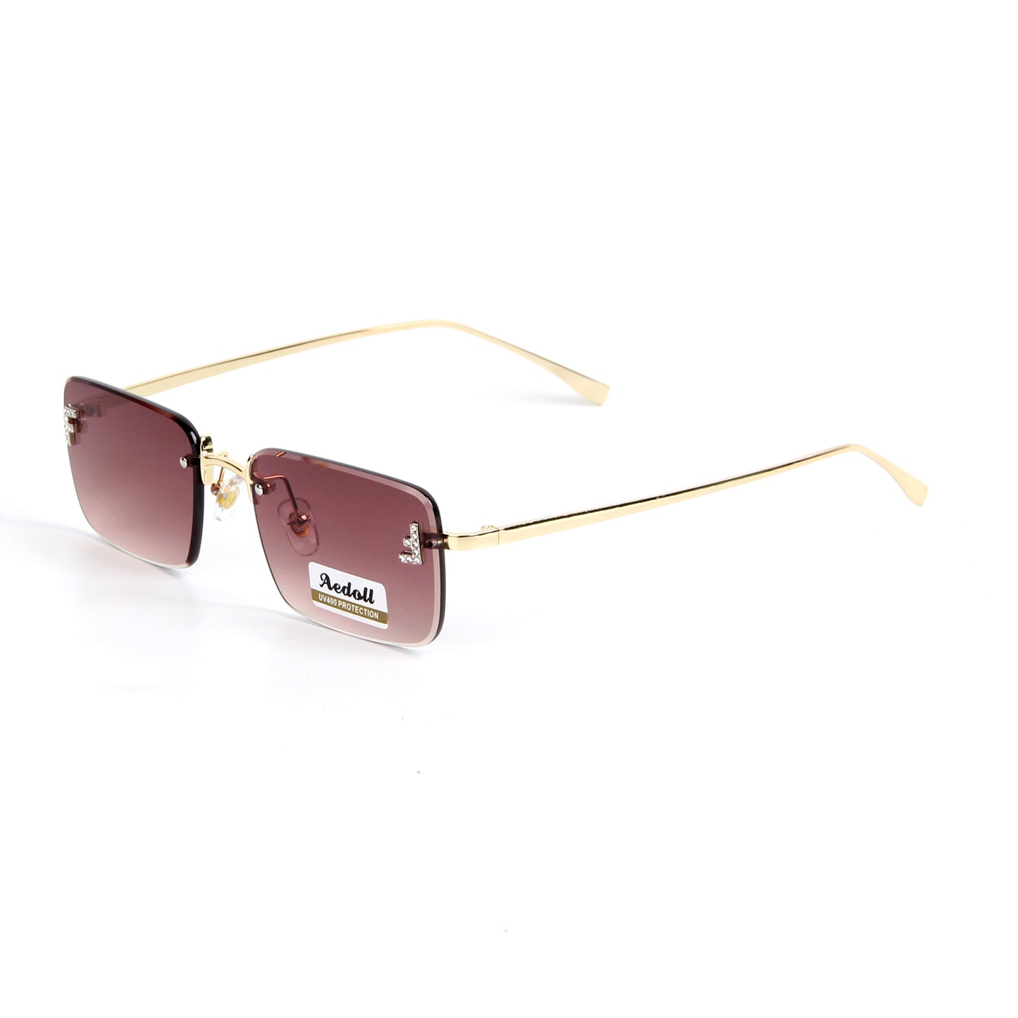 H005 Retro Rectangle  Sunglasses for Women Men Vintage 90s Style Rectangular Frame Sunnies