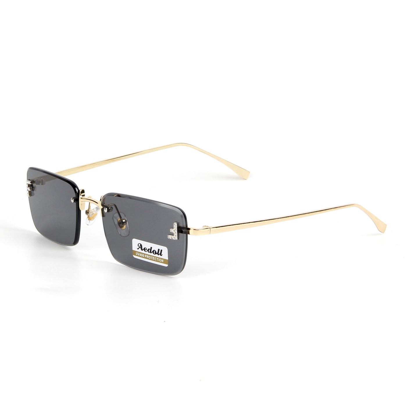 H005 Retro Rectangle  Sunglasses for Women Men Vintage 90s Style Rectangular Frame Sunnies