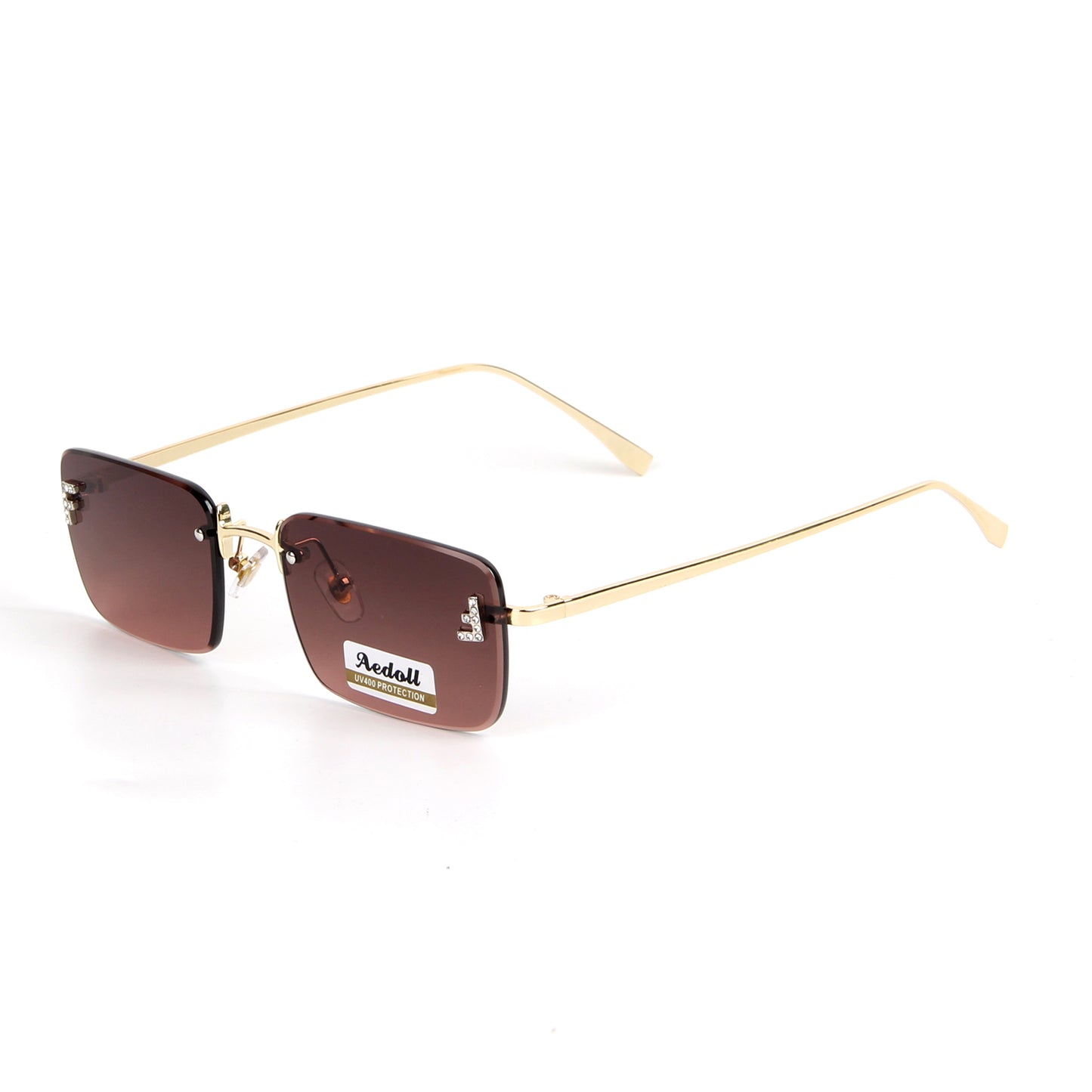 H005 Retro Rectangle  Sunglasses for Women Men Vintage 90s Style Rectangular Frame Sunnies