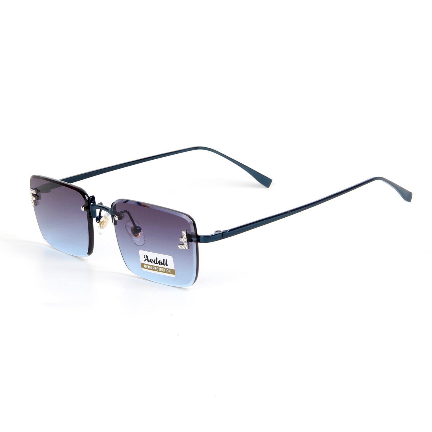 H005 Retro Rectangle  Sunglasses for Women Men Vintage 90s Style Rectangular Frame Sunnies