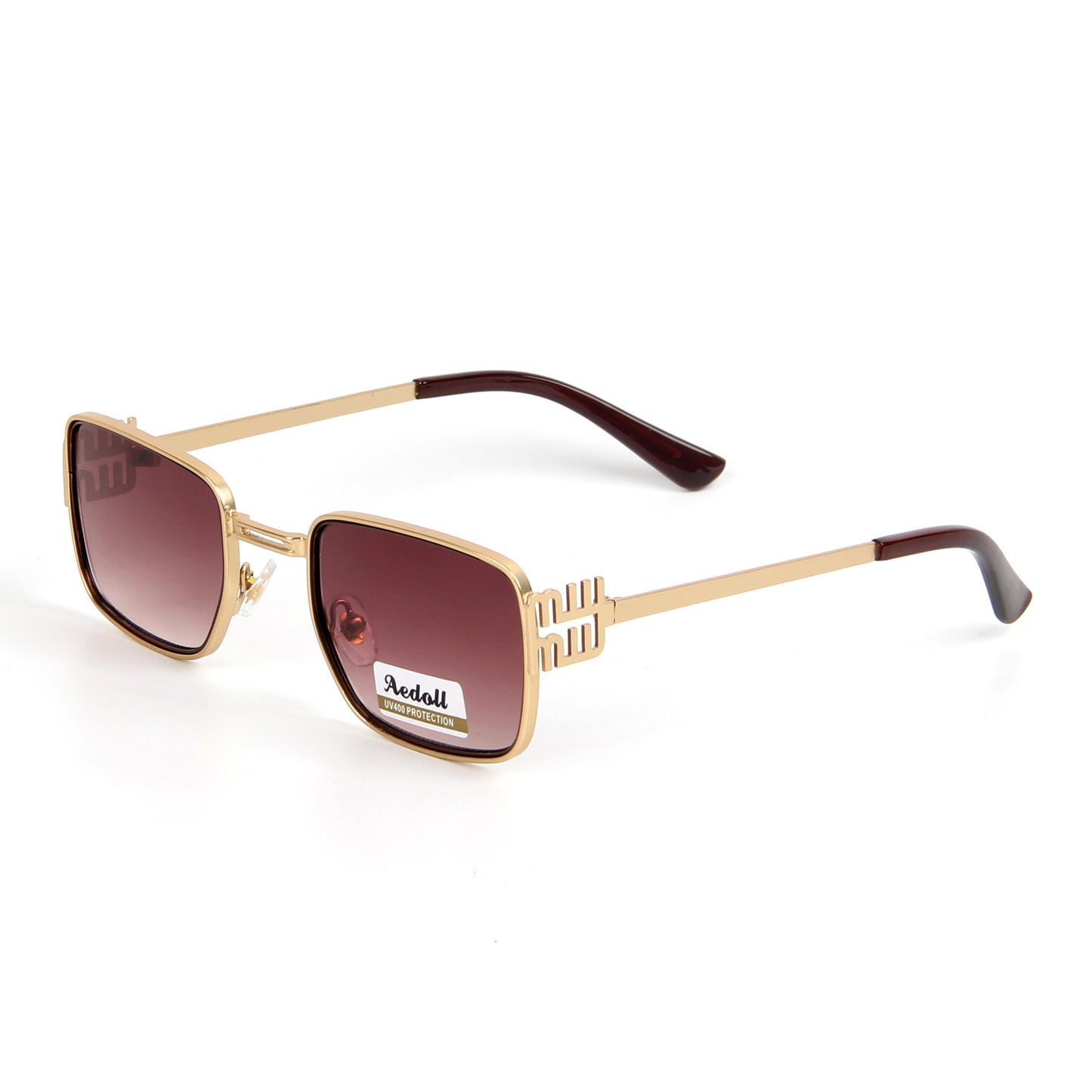 H015 Retro Rectangle Sunglasses for Women Men Vintage 90s Style Rectangular Frame Sunnies