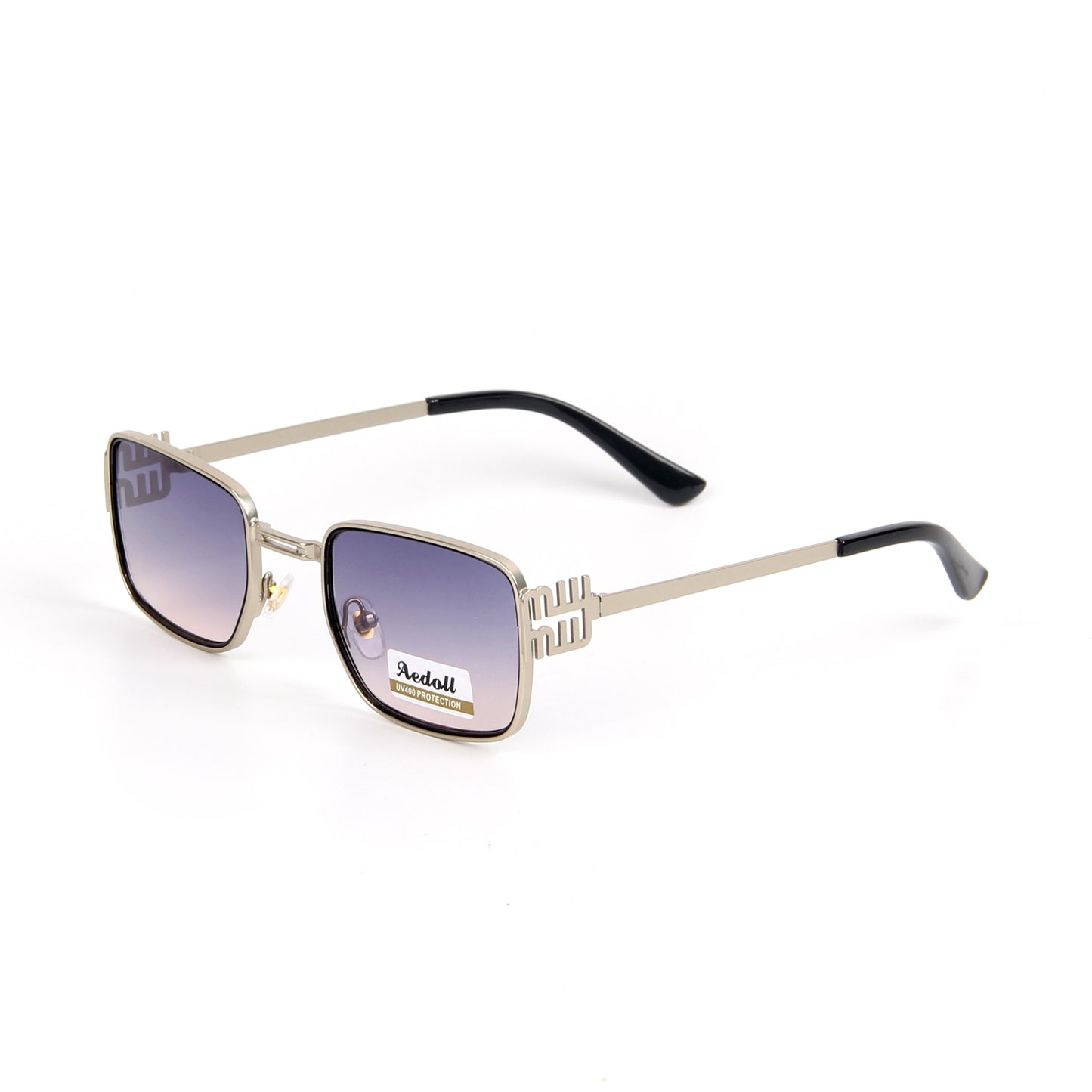 H015 Retro Rectangle Sunglasses for Women Men Vintage 90s Style Rectangular Frame Sunnies