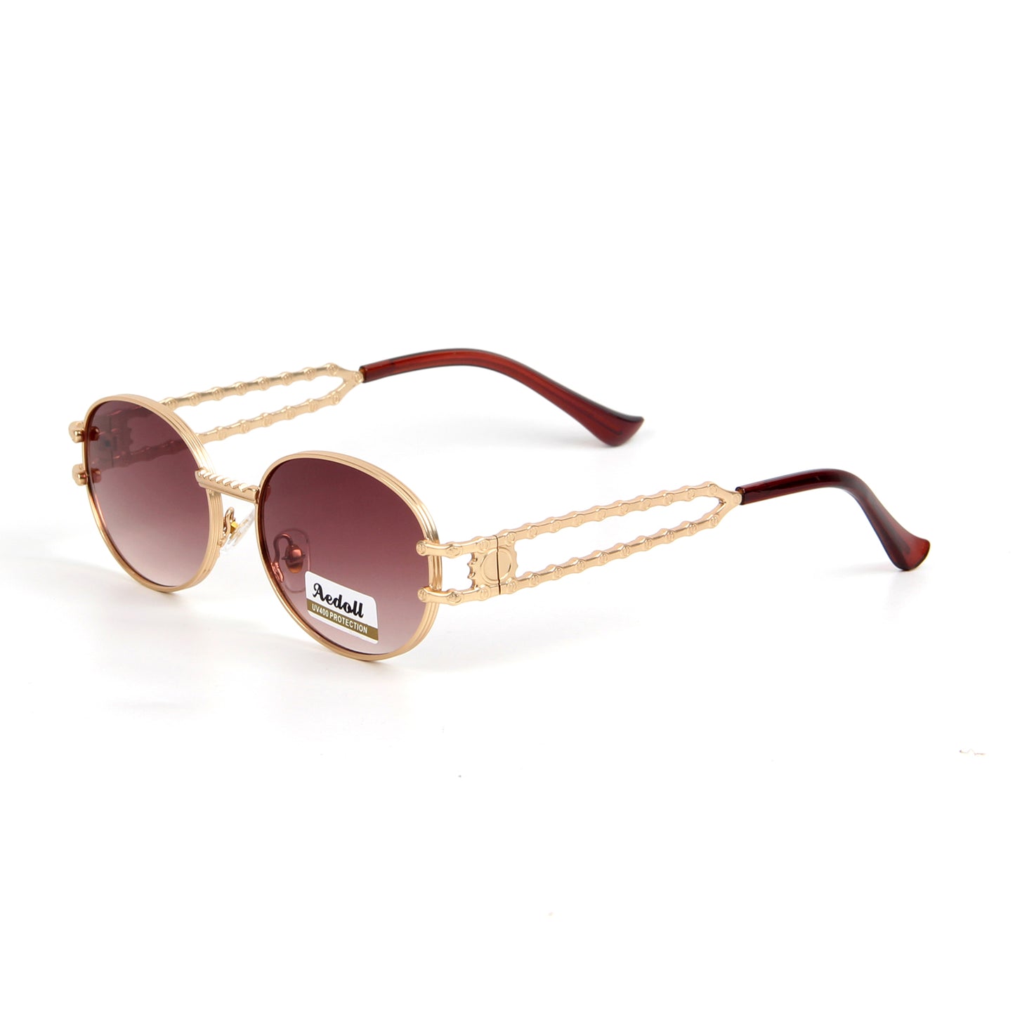 S2372 Retro Oval Sunglasses for Women and Men Fashion Small Oval Sun Glasses 90s Vintage Shades