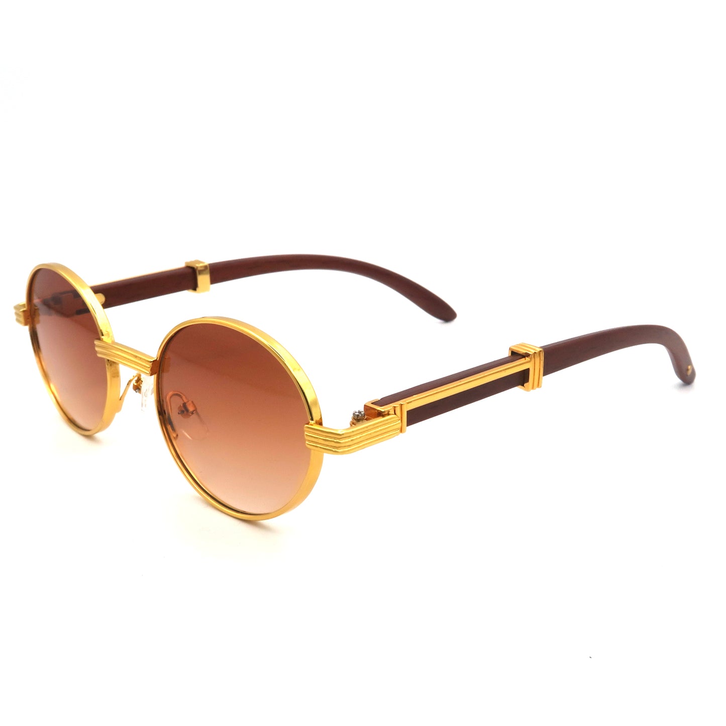 Vi19112 Vintage Retro Round Sunglasses Metal Circle Frame For men and women