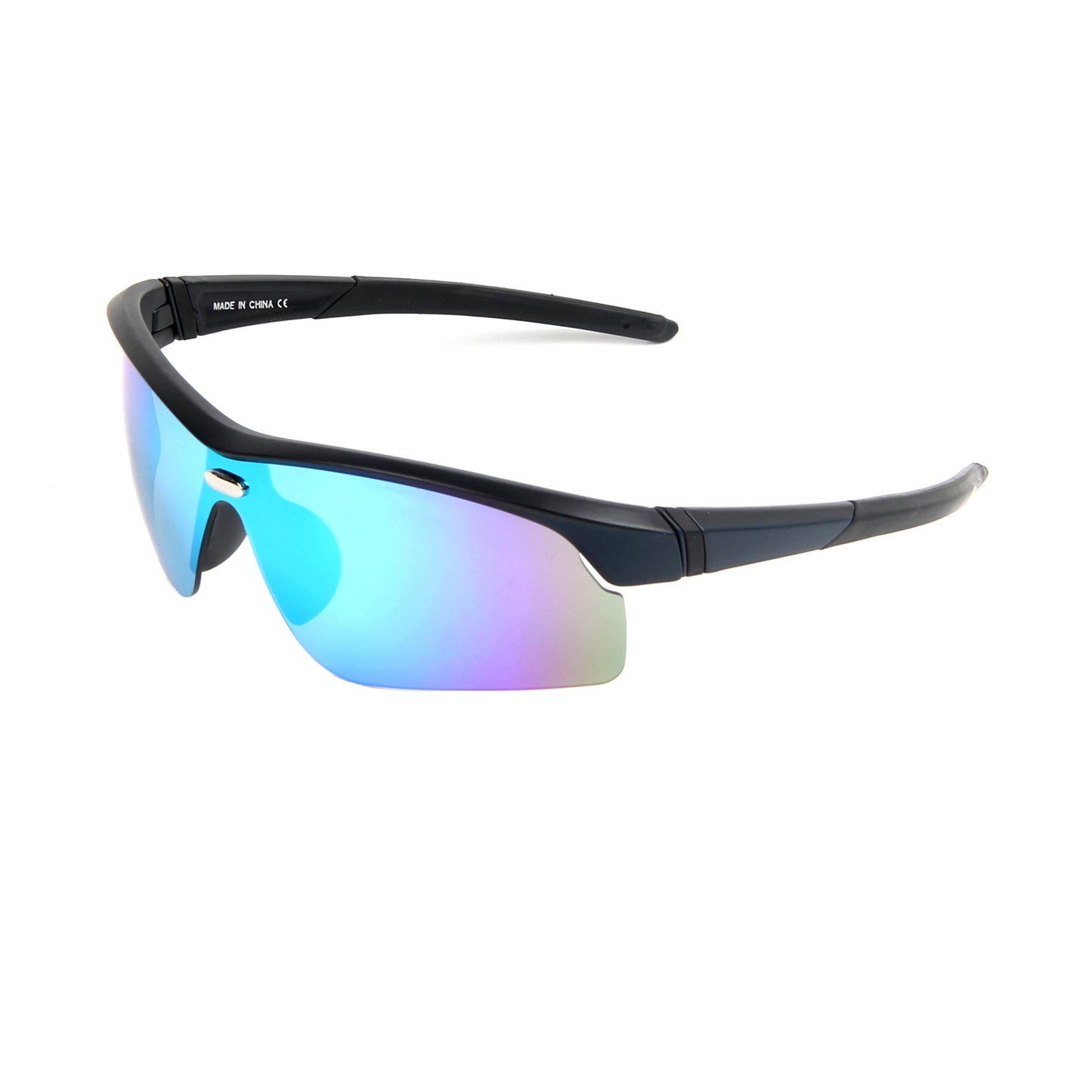 Vi18022 Sports Sunglasses for Men - UV Protection Lightweight Half Frame Sun Glasses for Running Fishing Golf