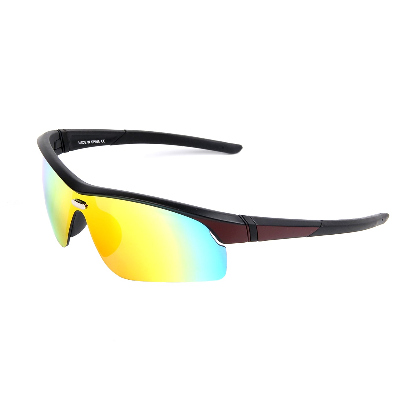 Vi18022 Sports Sunglasses for Men - UV Protection Lightweight Half Frame Sun Glasses for Running Fishing Golf